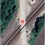 Map view of the crossing